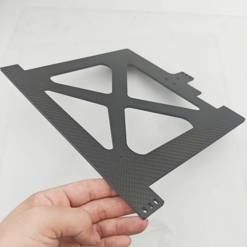 

Funssor Anycubic Kobra S1/ S1C 3D Printer 4mm Carbon Fiber CF CNC Bed Carriage Anycubic Kobra S1 Bed Carrier Upgrade Kit