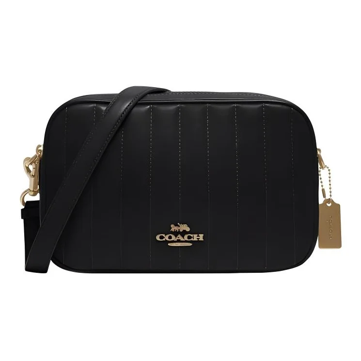 COACH Jes Leather Camera Bag, Shoulder Bag, Crossbody Bag Medium Women's Black C1569-IMBLK