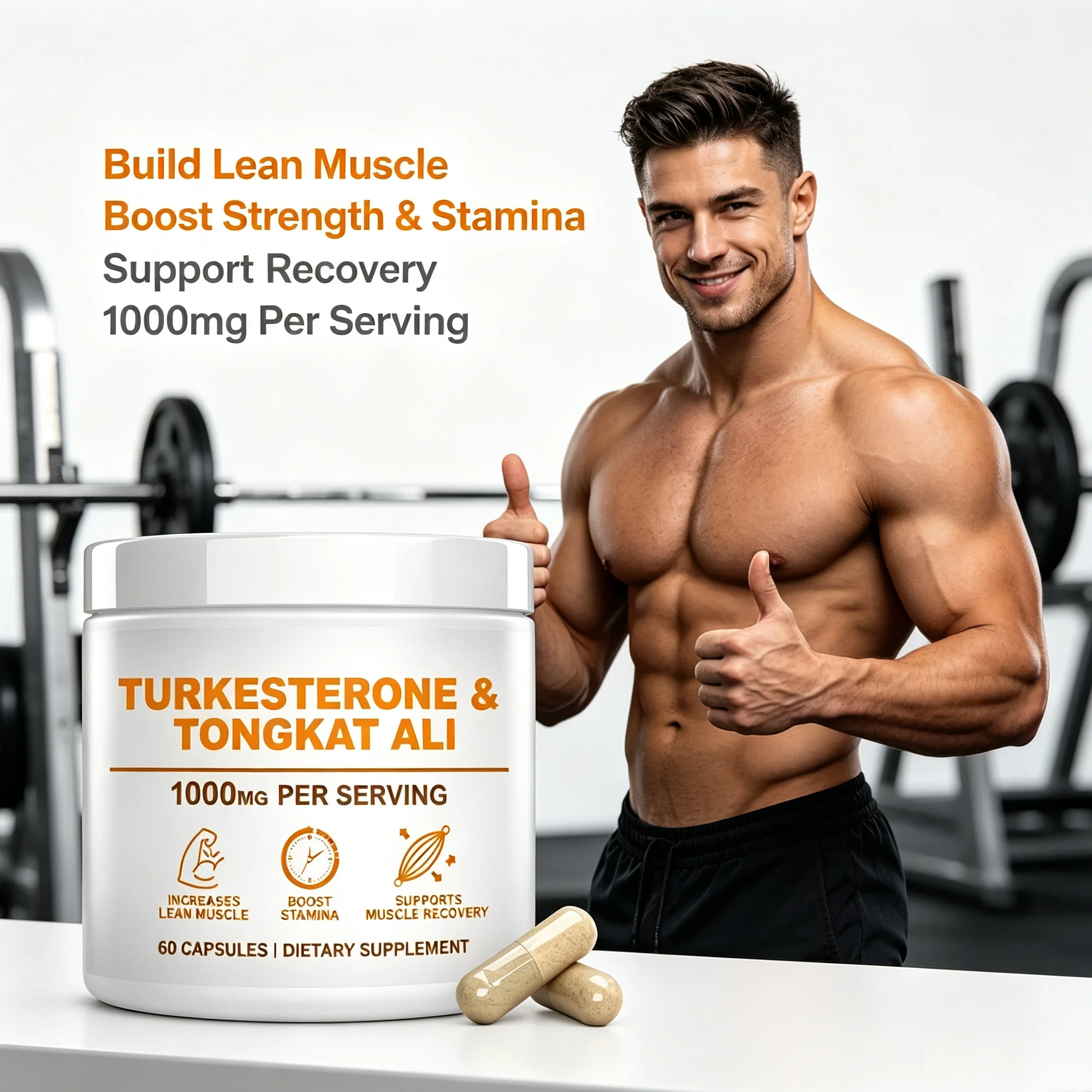 Nutrition Fitness Supplements - Energy Boost Capsules for Gym Training,