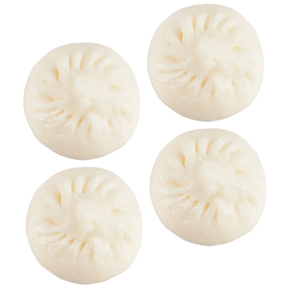 4 個のシミュレーション蒸しパン人工食品偽蒸しパン写真小道具パーティー装飾キッチンディスプレイ