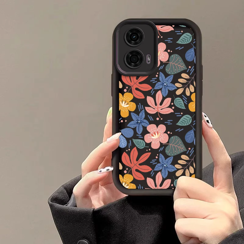 G24 Colorful Flower New Sky Eye Phone Case For Motorola Moto G24 G24Power G54Power G20 G30 G34 G53 G54 G84 E40 E32 G04 G22 Cover