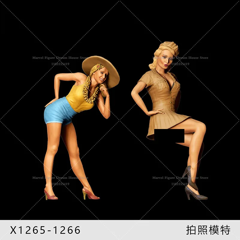 

1/64 1/43 1/35 масштаб миниатюрная кукла сцены американская милая модель для фотосъемки модная красота неиспанная белая мини-фигурка