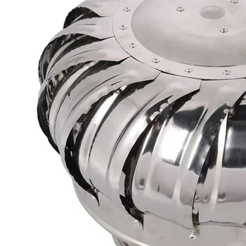 Obrotowa osłona komina ze stali nierdzewnej Niezasilana osłona Kula wiatrowa Wentylacja Osuszacz dymu Wentylator przeciwdeszczowy