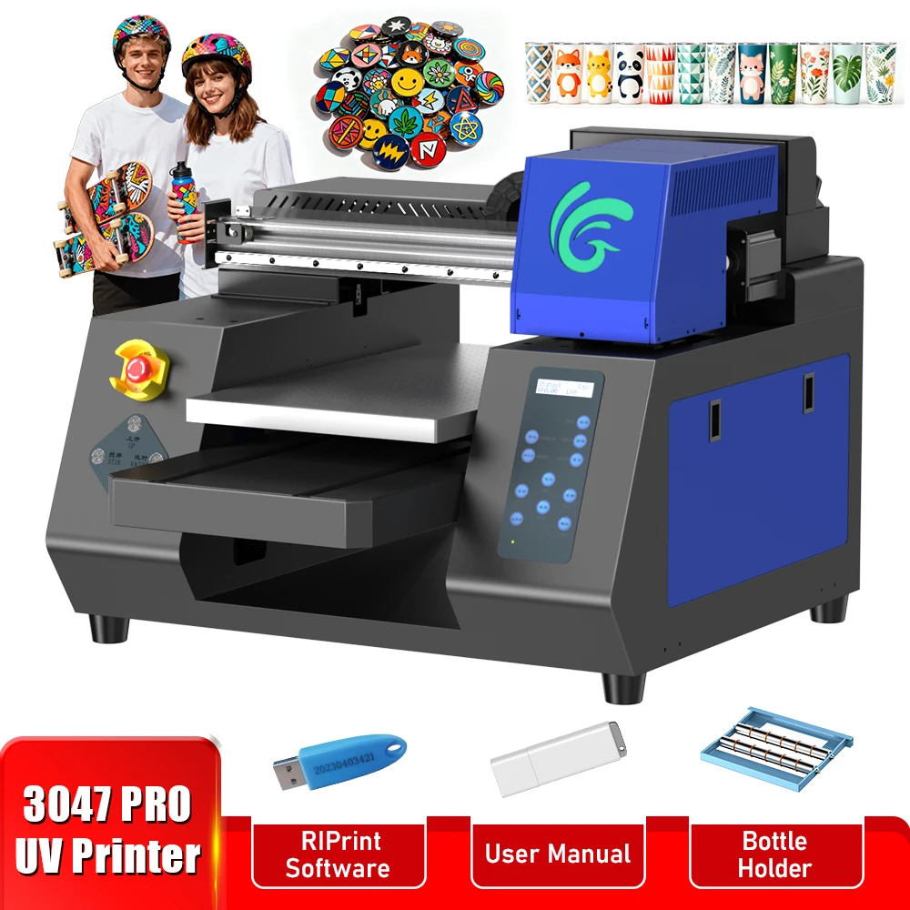 

A3+ UV Printer For Epson XP600 UV DTF Printer A3 UV Flatbed Printing Machine Print on Phone Case Glass Acrylic Metal Bottle