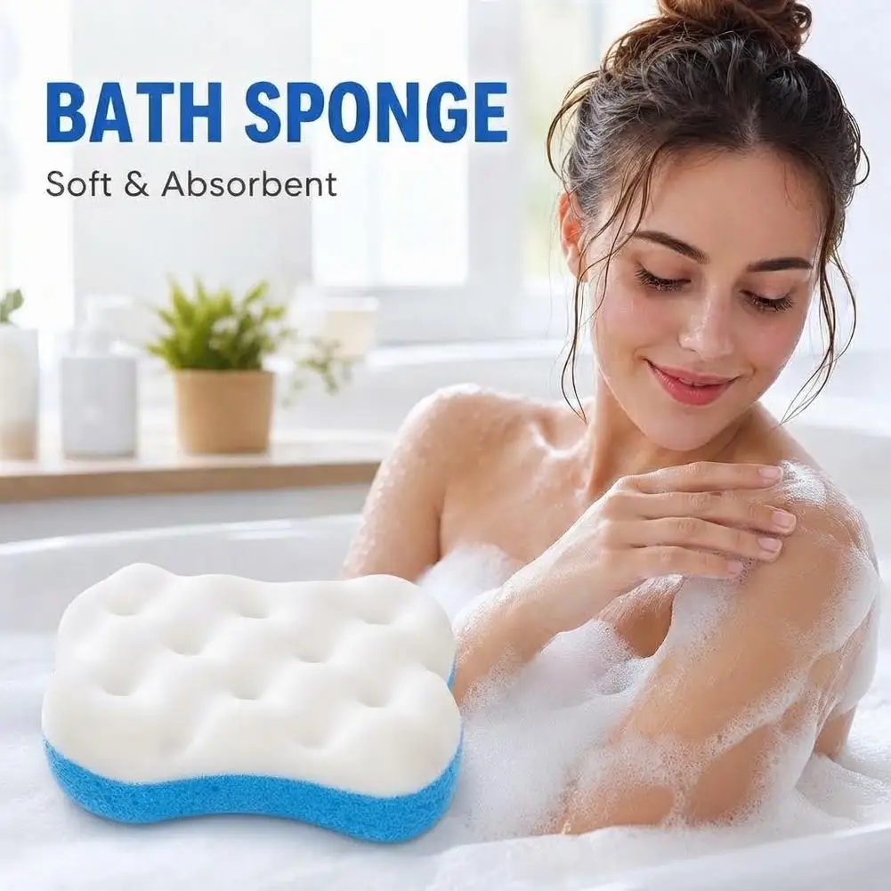 Soft Bath Sponge Body Scrub Bast Wisp Massage Brush Body Washcloth Skin Scrubber Relax Exfoliating Skincare Shower Accessories