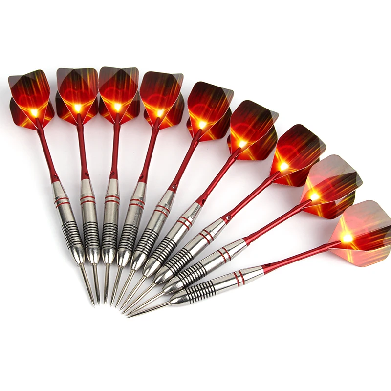 1Pcs/3Pcs  24g High quality Professional Steel Tip Darts Flame Shape Darts 16.2CM Dart for Indoor Sports Games