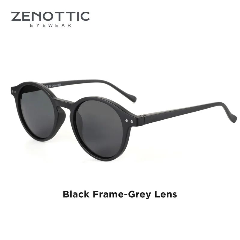 ZENOTTIC Small Round Sunglasses for Men Women Vintage Retro Polarized Circle Sun Glasses UV400 Protection