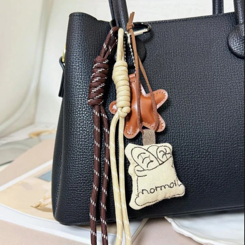 New Coffee Cup Fabric Decor Pendant, Cute Cartoon Backpack Charm, Fashionable Personalized Keychain, Saudi National Day Giveaway