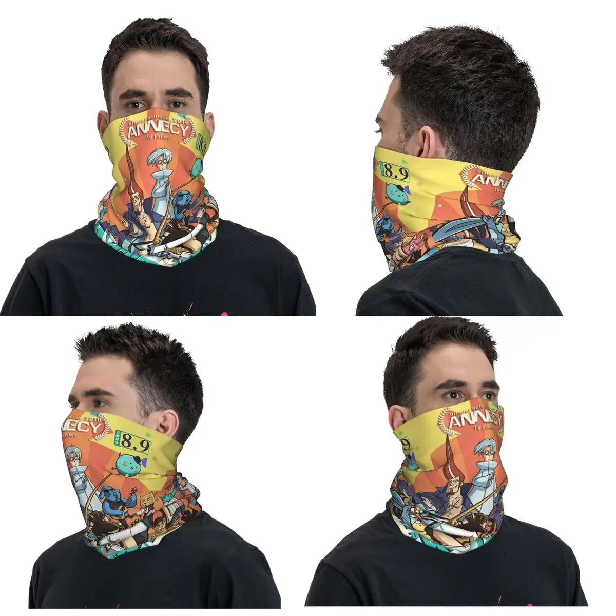 

Ножницы Seven Action Манга мультфильм бандана шеи гетры с принтом маска шарф теплая Балаклава унисекс для взрослых всесезонный