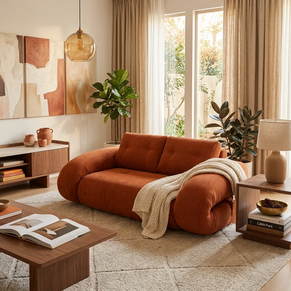 Modern Lazy Comfort Modular Sofa Set Vacuum Compressed Expandable Living Room Sofa for Apartment and Hotel Use