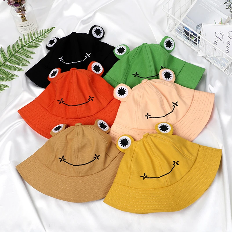 Neue Spaß Mode Frosch Hut niedlichen Angel kappe Cartoon Frosch Eimer Hut Homme Femme Chapeau im Freien lustige Sonne Fischer Hut Geschenk