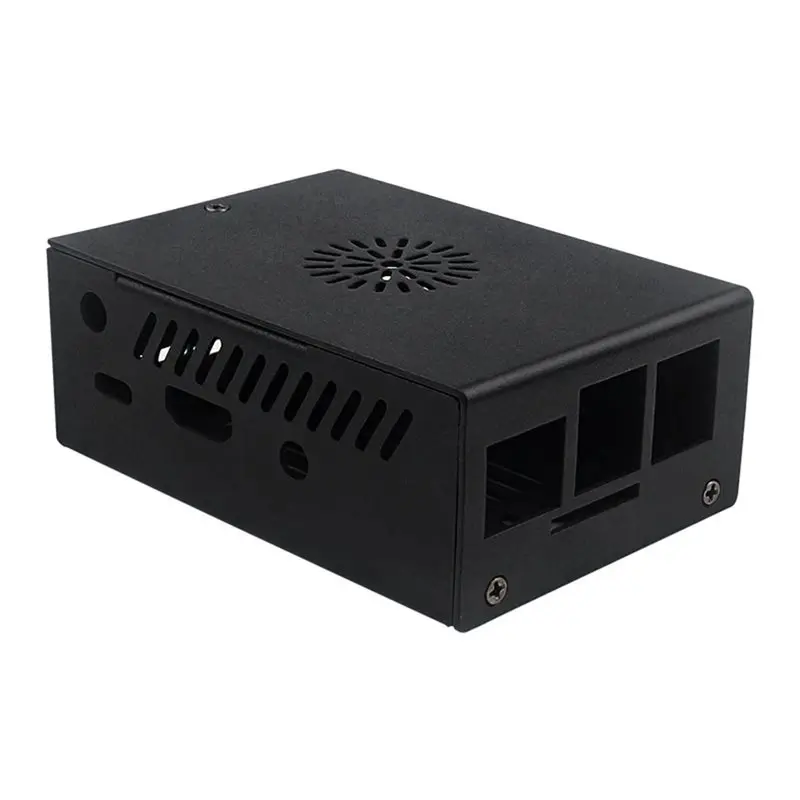 X64A-For Orange Pi 3B Metal Protective Case With Cooling Fan And Antenna Durable Enclosure
