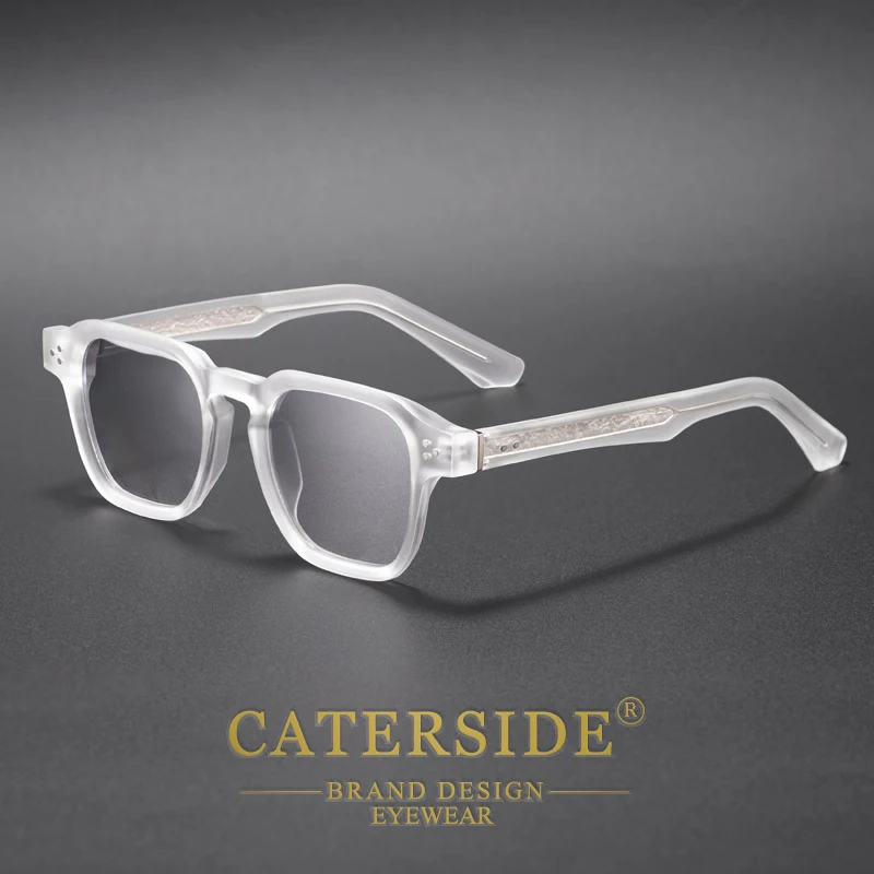 CATERSIDE Modische Trendige Eckige Sonnenbrille für Männer und Frauen mit Kern-Einsatz-Bügel Luxusmarke Sonnenbrillen für Reisen, Strand, Party, Festival, Geschenke – Detail 14