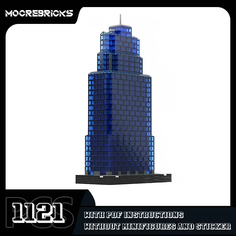 City Skyline Bricks One Kansas City Place Model MOC Famous Skyscraper Architecture Building Blocks Toy Children's Birthday Gift