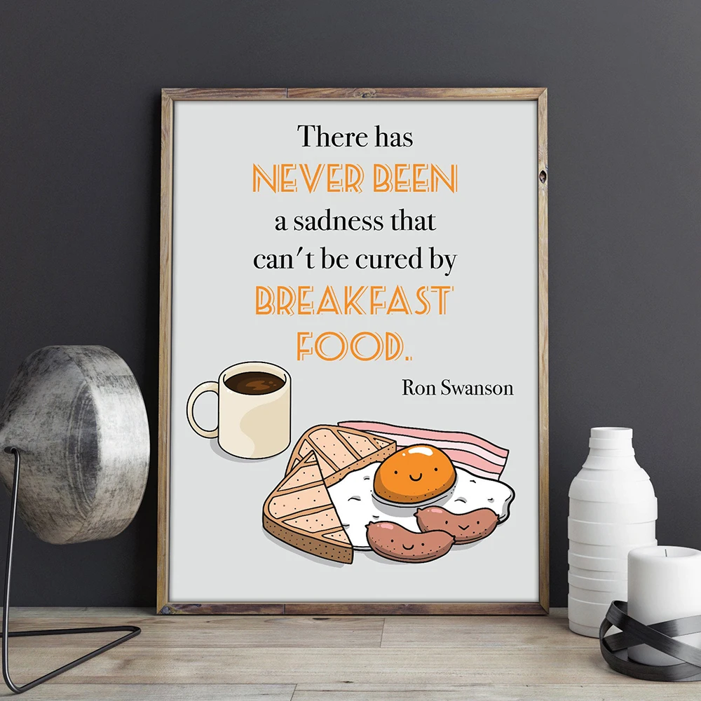 Kitchen Bakery - อาหารเช้า คำคม ศิลปะ โปสเตอร์ พิมพ์ภาพ รอน