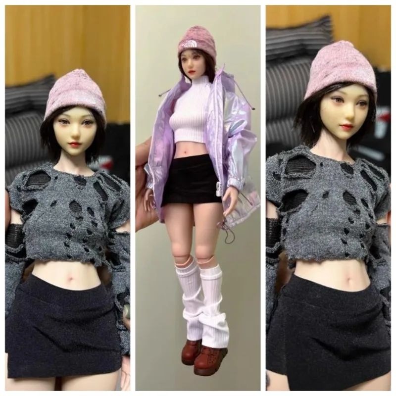 

Z6TOYS ZC008 1/6 Scale Cute Girl Huanhuan Head Carving with Movable Eyes Model Fit 12'' TBL Pale Soldier Action Figure Body