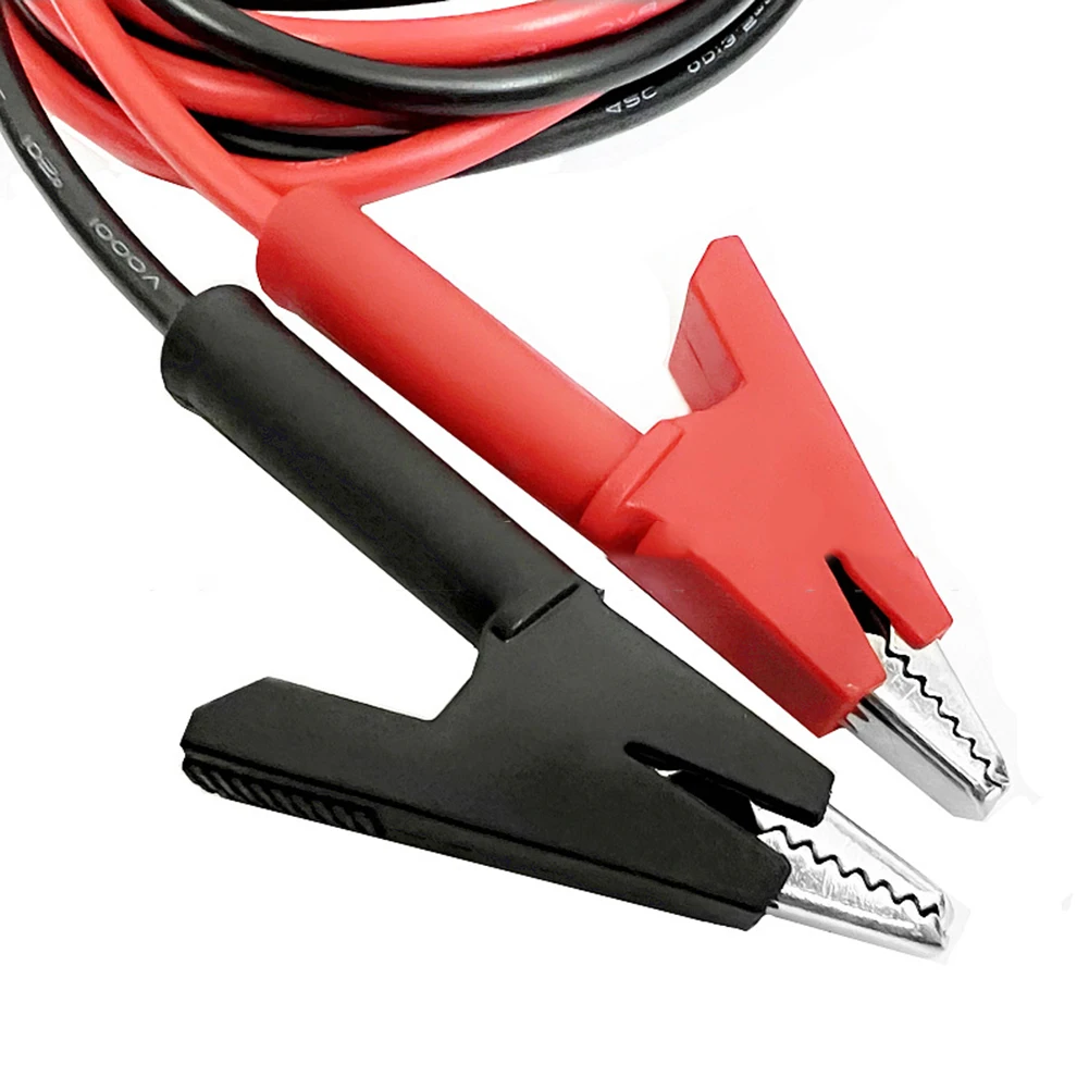 Przewód testowy elektryczny, kabel testowy, złącze, czerwony, czarny kolor, hartowana końcówka sondy, końcówka mała 35 mm, złącze 4 mm, długość 90 cm