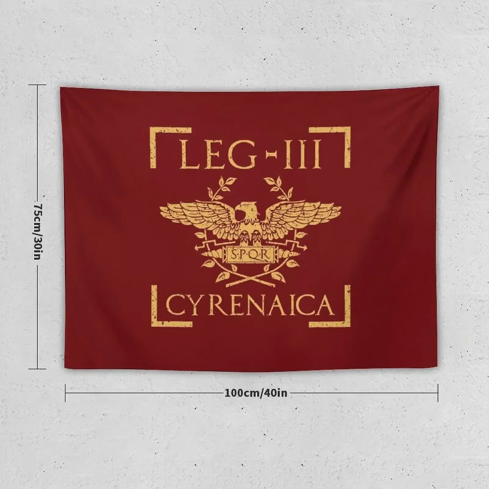 Legio III Cyrenaica SPQR Roman Legion Tapestry Decoration Wall Room Decoration Aesthetic Aesthetic Decoration Tapestry