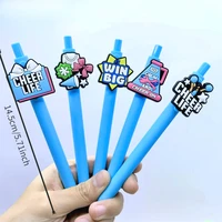 10PCS Dance Cheerleader Series Ballpoint Pens with Cheerleader Stickers, suitable for students. The style is random. 5