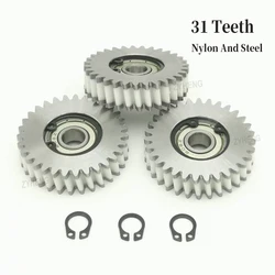 41.5x11mm Planetary Gear 31 Teeth Oblique Gears With 8mm Bearings for Bafang Motor Electric Bike Nylon and Steel Helical Gears