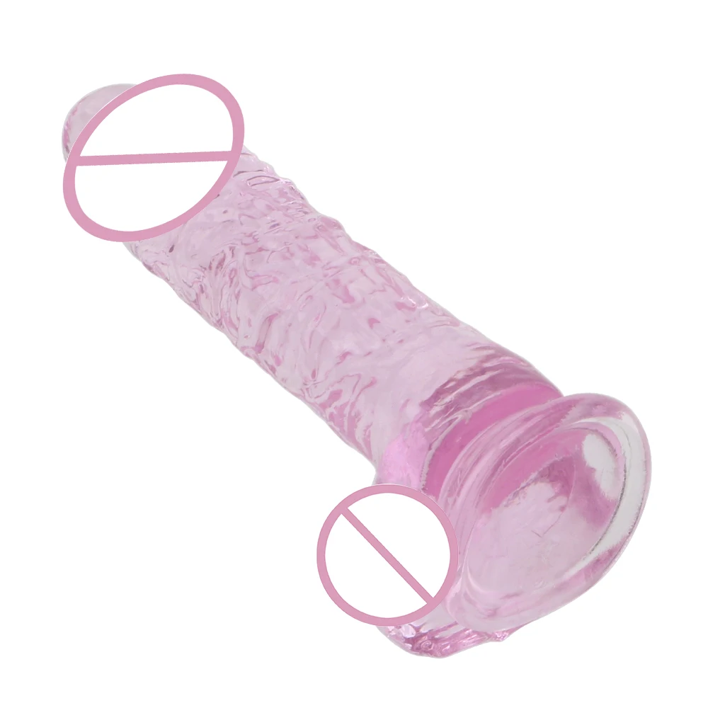 Realistic Dildo Artificial Crystal Jelly Dildos Fake Anal Plug Suction Cup Penis Adult Products Masturbator Sex Toys For Women