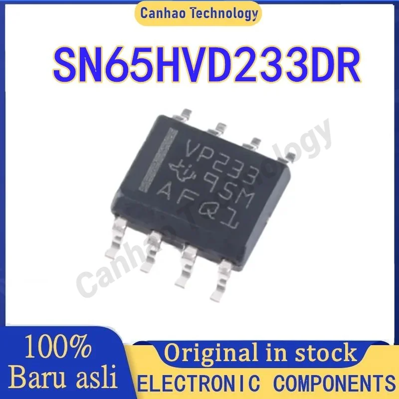 5PCS SN65HVD233DR VP233 SOP8 Half duplex interface transceiver IC chip 100% New Original in stock