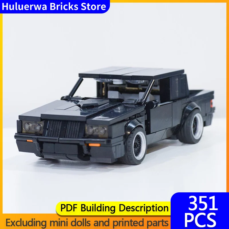 

Модель скоростного гоночного автомобиля MOC, строительные кирпичи GNX Kendrick, мускулистый автомобиль, модульная технология, подарки, праздник, сборка, детские игрушки, костюм