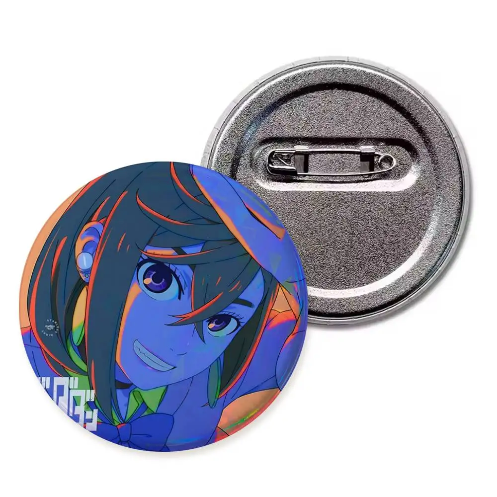 D-andadan Badge on Backpack Accessories Manga Icons Pins Round Cartoon Brooches for Clothes Bag Decor Gifts