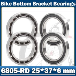 6805-RD Bearing ( 4 PCS ) 25*37*6 mm 6805RD Dedicated Bike Bottom Bracket Bearings 6805 RD ( HT2 / BB51 ) MR25376 SC6805N RS