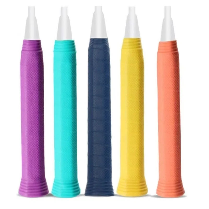 غطاء حماية بمقبض كرة الريشة من السيليكون من قطعة واحدة، قابل للغسل وسهل التركيب