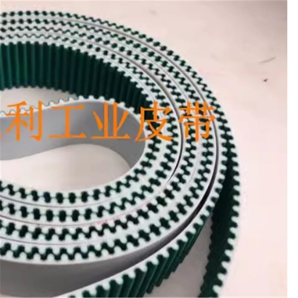 

machine synchronous belt S8M-5504-25mm 688 tooth PU belt with steel wire tooth surface and green cloth belt