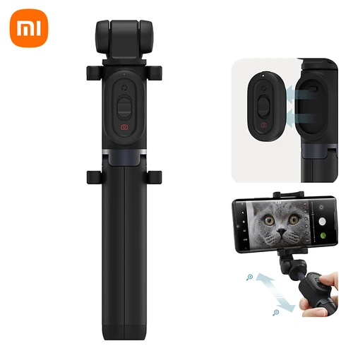 Original Xiaomi monopié Mi Selfie Stick Zoom Bluetooth trípode con obturador remoto inalámbrico rotación 360 plegable para iOS Android