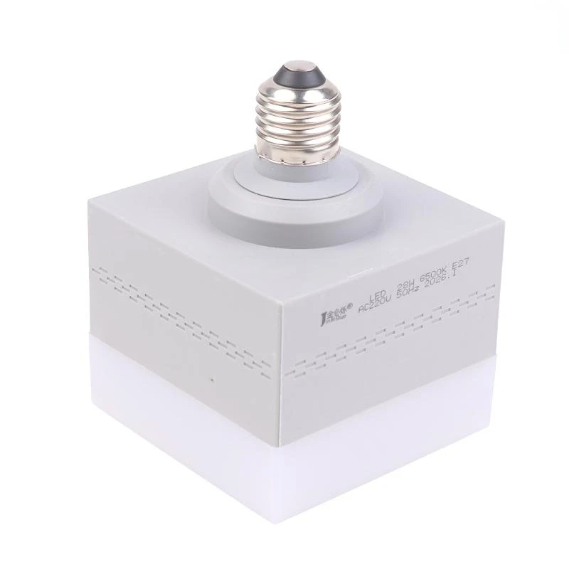 220V E27 LED Lamp Bulb 5/9/18/28W High Power Led Square Energy Saving LED Light Indicator Rotating Light Bulb