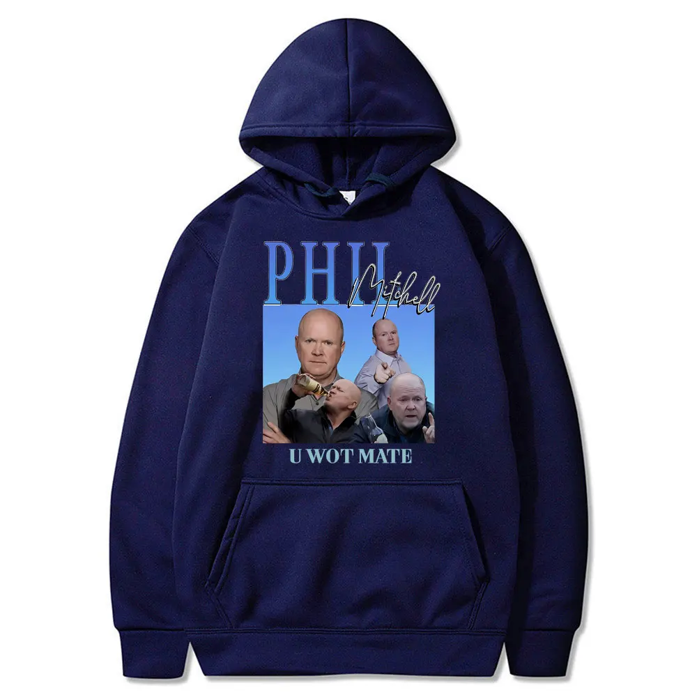 Classic Vintage Phill Mitchell U Wot Mate Graphic Print Hoodie Men Women Casual Oversized Sweatshirt Men's Fleece Cotton Hoodies