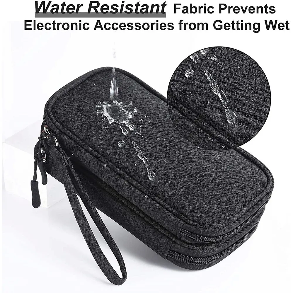 1Pc NEUE Reise Veranstalter Tasche Kabel Lagerung Organisatoren Beutel Tragen Fall Tragbare Wasserdichte Doppel Schichten Lagerung Taschen Kabel – Detail 2