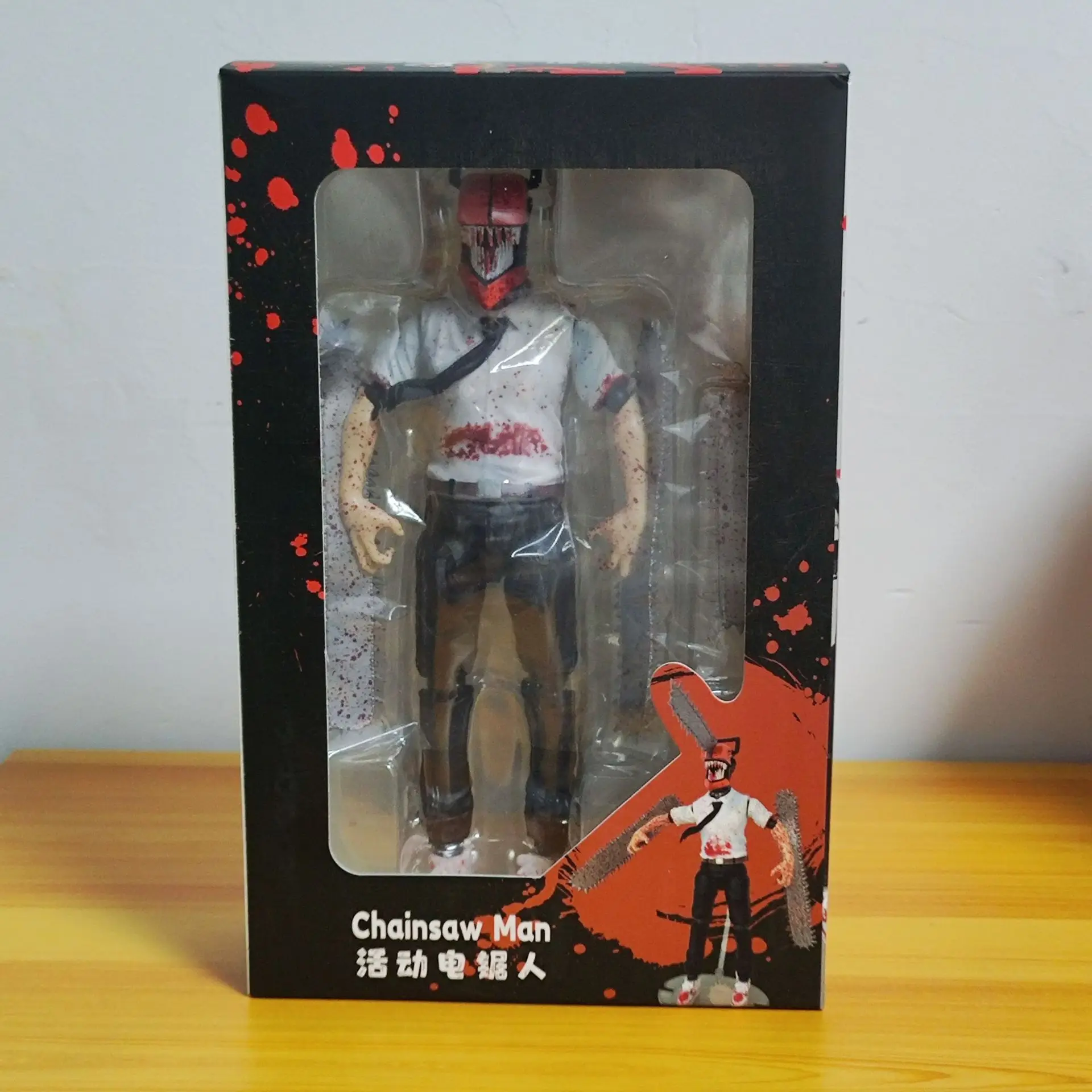 25ซมเลื่อยโซ่รูปผู้ชายอะนิเมะ denji พลังแอคชั่น pochita เครื่องประดับต่อสู้โมเดลตุ๊กตาของเล่นพีวีซีบรรจุกล่อง