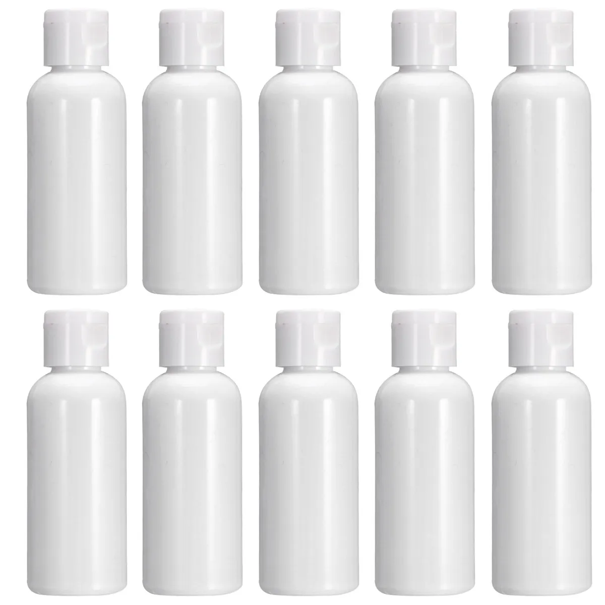 20Pcs 60Ml Travel Refillable Plastic Lotion Bottles Empty Subpackaging Storage Bottles for Essential Oil Shower Gel