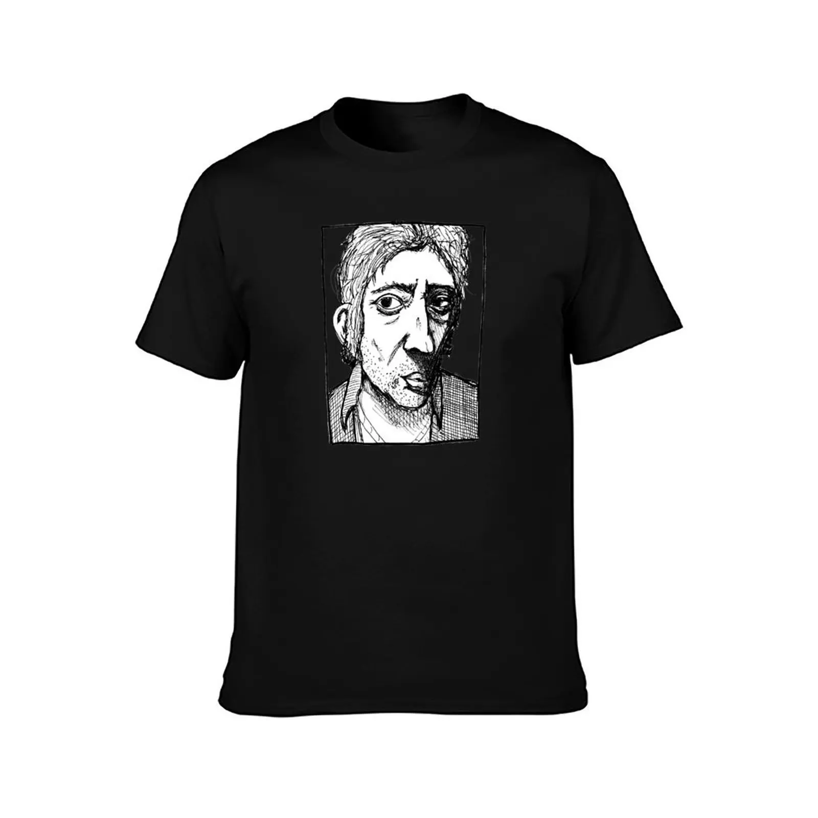 Serge Gainsbourg T-Shirt Vintage Print Crew Neck Tee