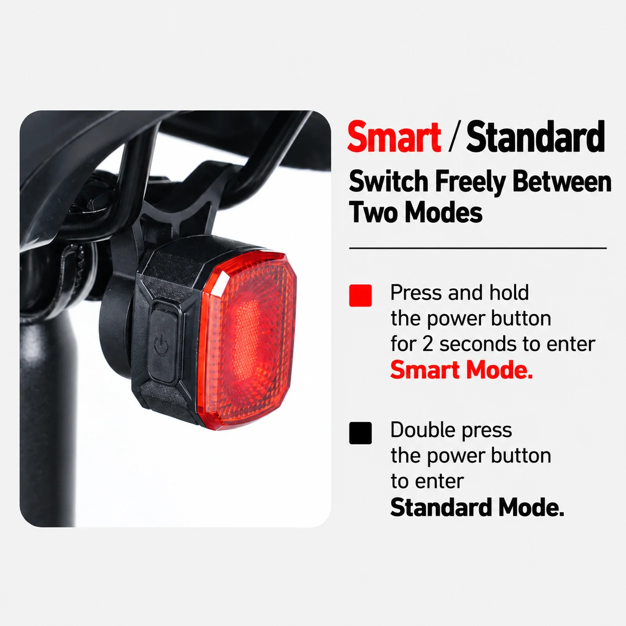 ไฟท้ายจักรยานอัจฉริยะพร้อมเซ็น - Smart Bike Brake Sensor Rear Light บทวิจารณ์และราคา