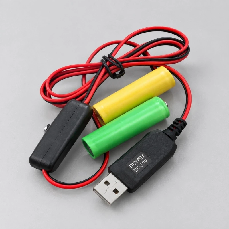 100/200CM USB to 1.5V 3V AA/AAA Dummy Battery Power Cable LR03/LR06 Battery Cable For Electronic Toy Remote Control