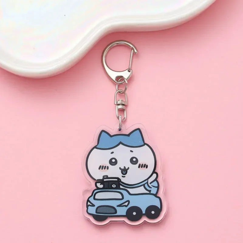 Anime Acrylic keychain accessaries Cartoon Car Bag Pendant Gift Cute Creative Schoolbag Charm Funny Friends Fans Gifts Keyring