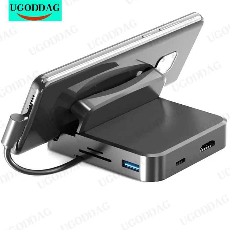 USB C HUB Docking Station Phone Stand Dex Pad Station USB C To HDMI-Compatible Dock Power Charger Kit For MacBook For Samsung