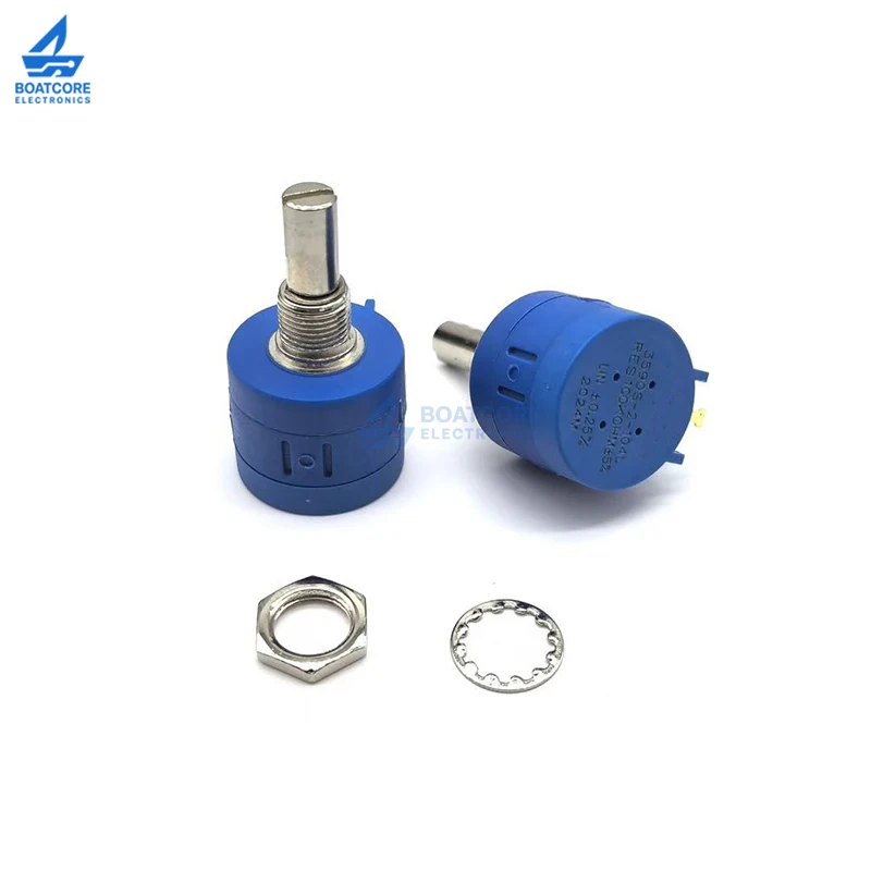 1PCS 3590S Potentiometer Multi Turn Adjustable Resistor 100R 200R 500R 1K 2K 5K 10K 20K 50K 100K Ohm 101 201 102 202 502 103 104