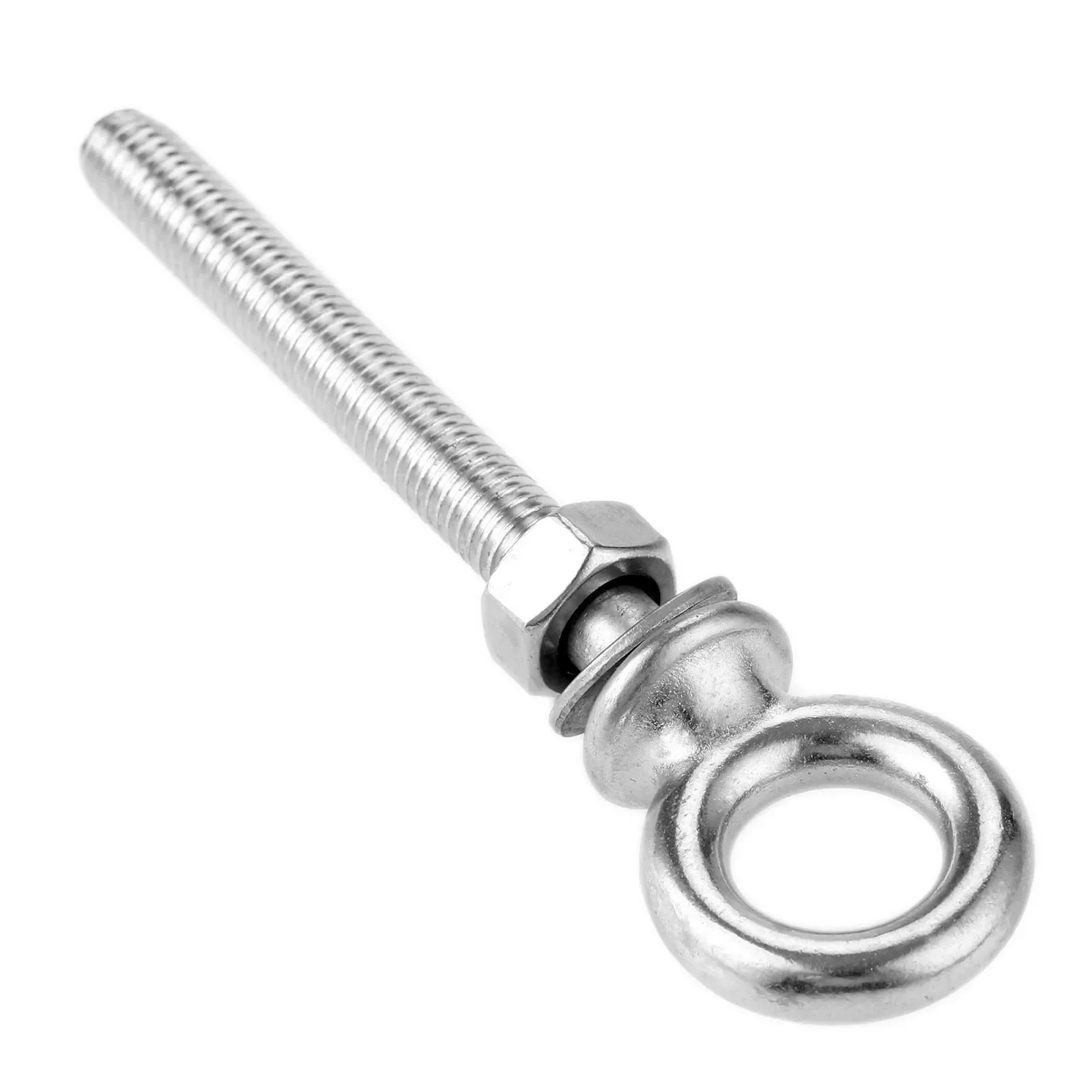 Boulon à œil de levage Long en acier inoxydable 316 de qualité Marine avec écrous et rondelles, vis de bateau M6 x 40 M6 x 60 M6 x 80 M8 x 60, 1