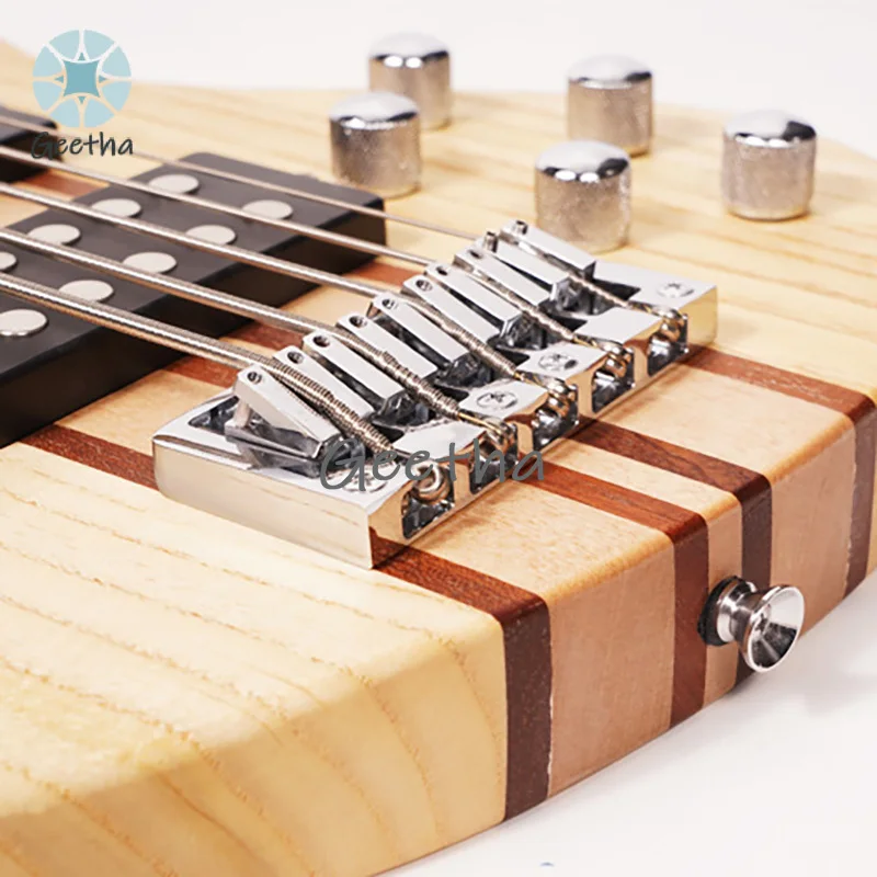 5 Strings Electric Bass Battery Customized Neck Thru Body Active Pickup 5string 24 Frets Vintage Classical Basses