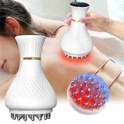 Electric Meridian Brush Microcurrent Body Scraping Instrument Hot Compress Vibration Gua Sha Massager Abdominal Back Massager