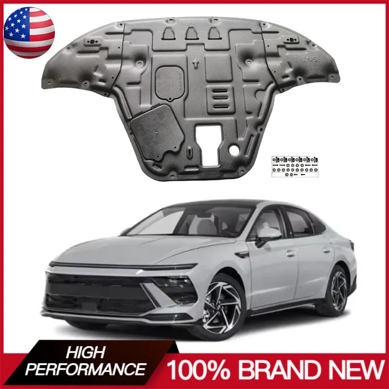 

Автомобильный передний брызговик двигателя для Hyundai Sonata 2024, крышка двигателя, защитная панель, брызговик, автомобильные аксессуары