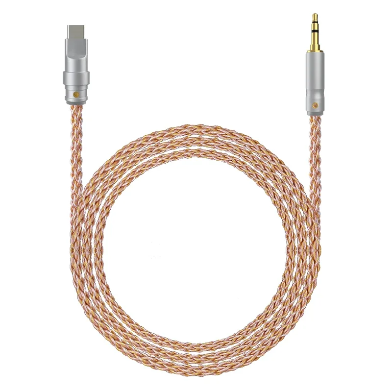 Audio adapter cable is suitable for Apple Huawei Samsung aux audio cable car 3.5mm to male to male typec enthusiast grade