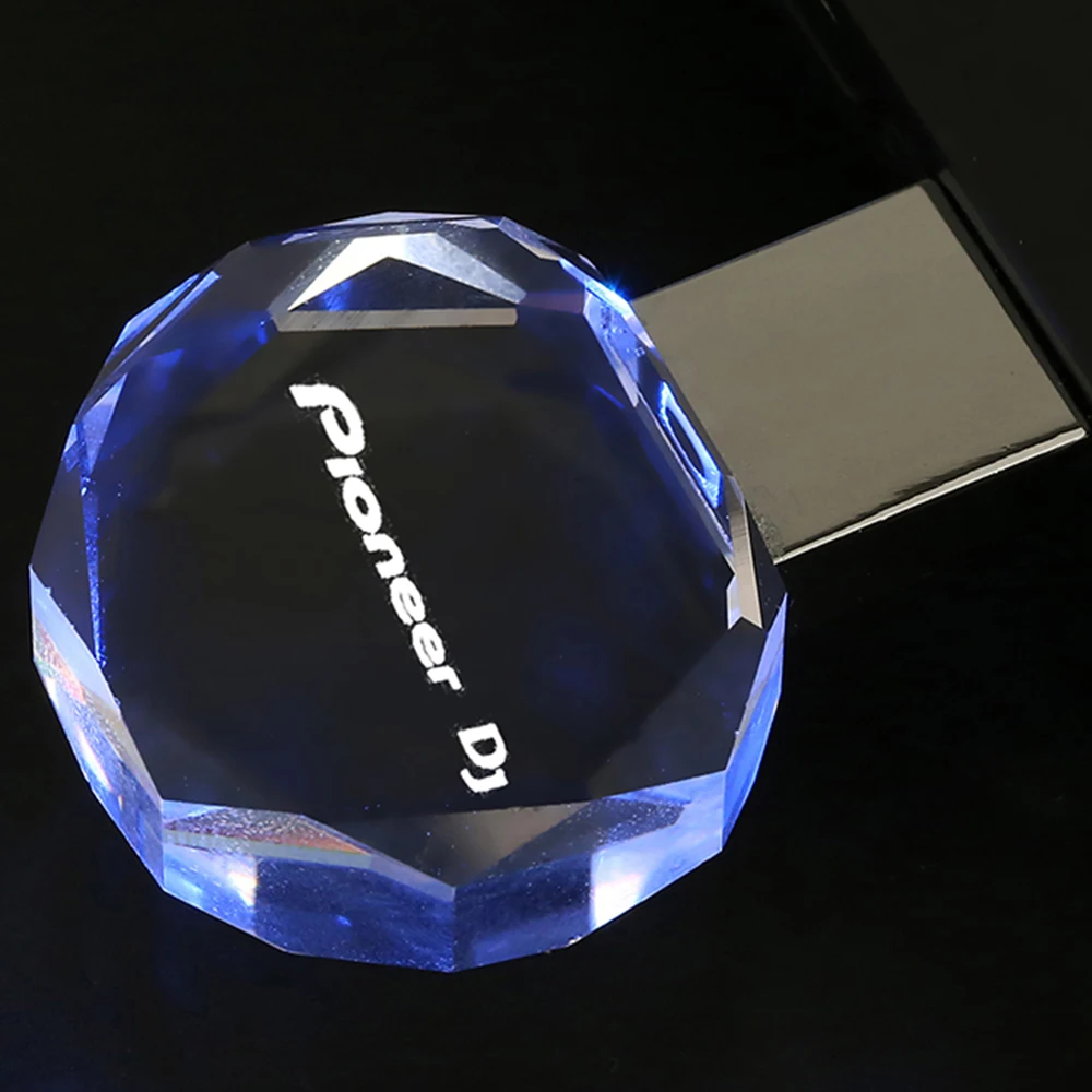 

JASTER ромб кристалл флэш-накопитель USB 2.0 серебряная крышка 128 ГБ флэш-накопитель 64 ГБ цветной светодиодный флэш-накопитель 16 ГБ с Pioneer DJ