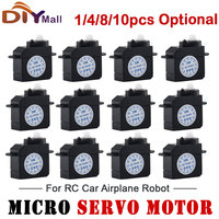 DM-S0020 2.1g Mini Micro Servo 180° Plastic Gear Servomotor 4.8V-6V for RC Hobby/DIY Toys Ultra-Light Coreless Motor